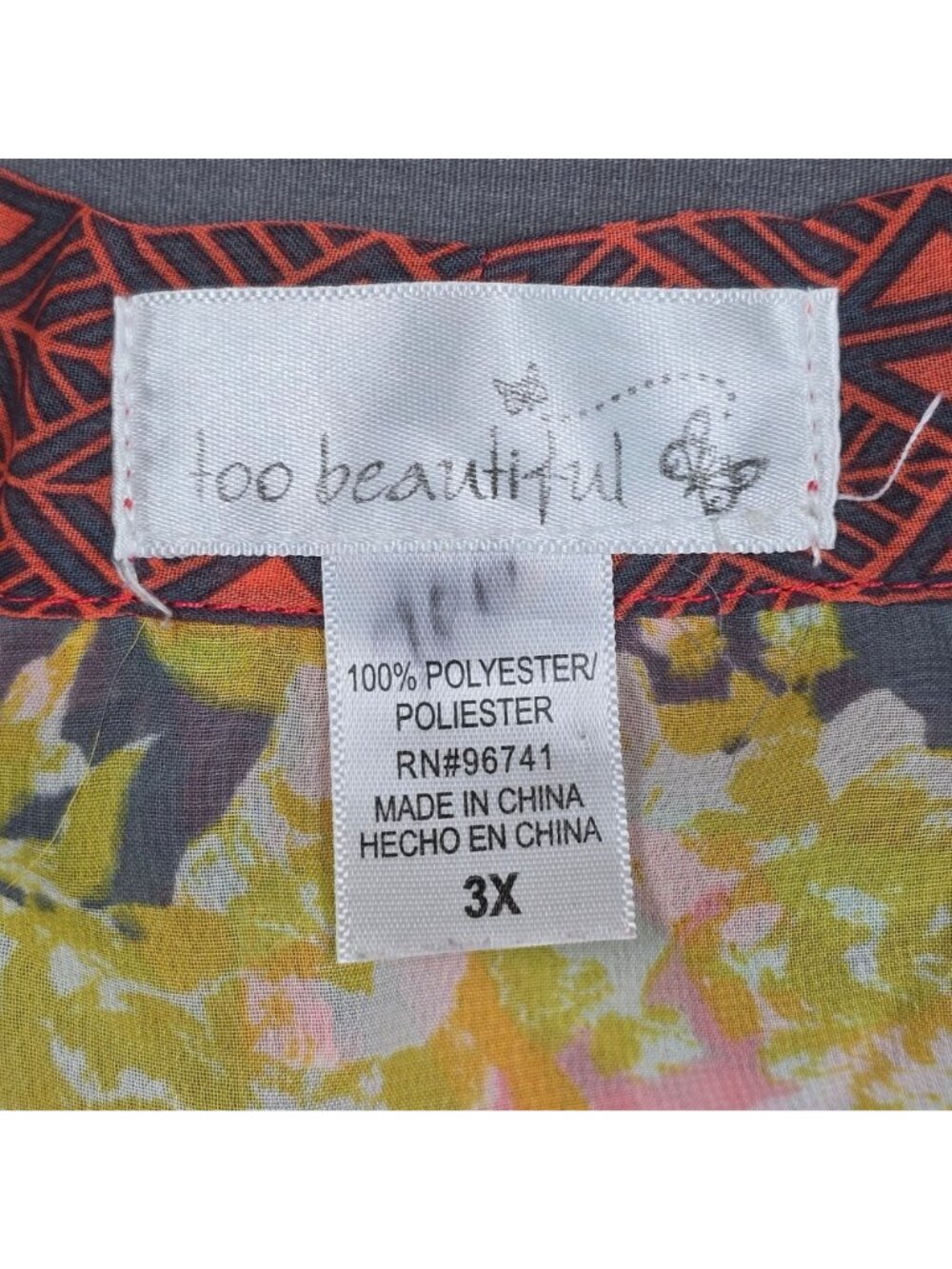 4 Pc LOT Womens 3X Haptics Dress Tops Boho Floral Feminine - Picture 3 of 15